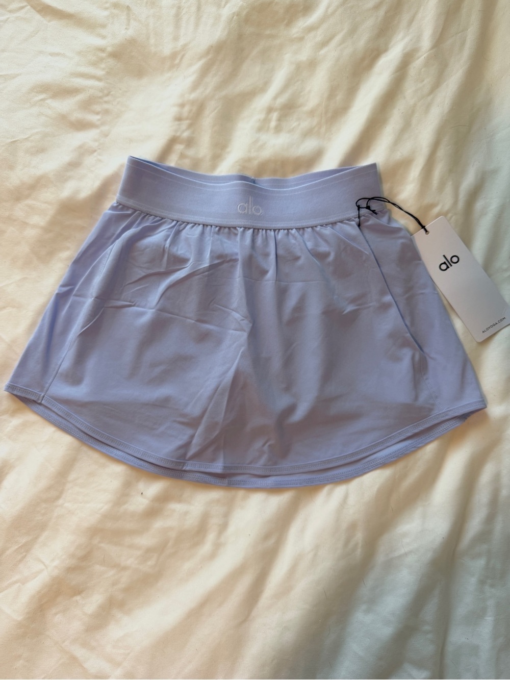 NWT ALO Yoga Match Point Tennis Skirt in Light Provenance Blue S